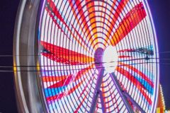 Ferris Wheel lights at night
