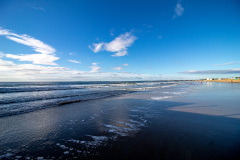 Blue skies and open waves (Old Orchard Beach, ME)