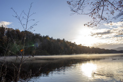 Sun setting over Haviland's Cove (Glens Falls, NY)