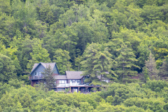 House nestled in the trees (Lake George, NY)
