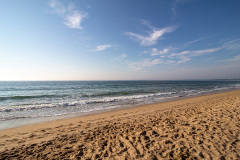 Blue skies and sandy shores (Old Orchard Beach, ME)