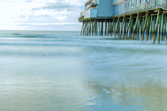 Long exposure of ocean waves (Old Orchard Beach, ME)